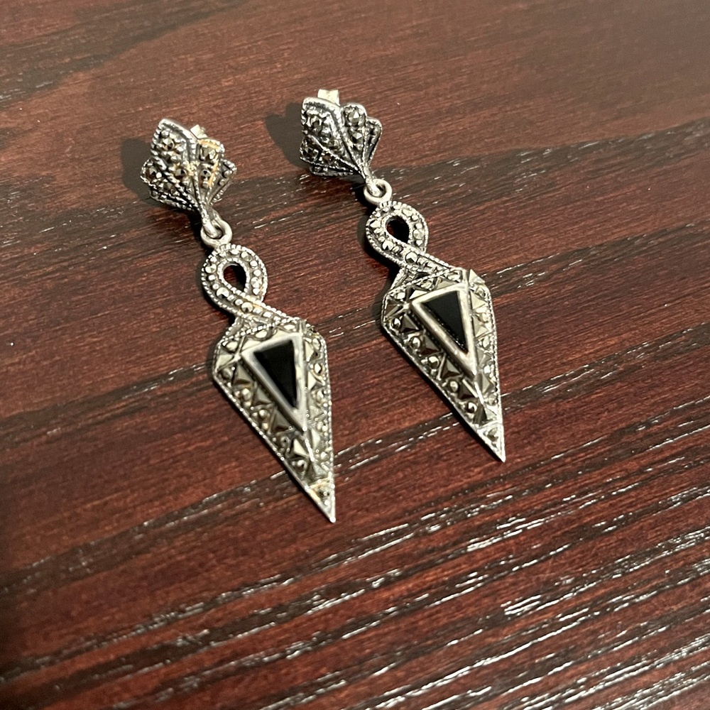 Silver earrings